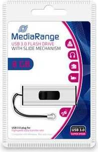 STICK 8GB MEDIARANGE MR914 3.2 Gen 1 Juodas/Sidabrinė