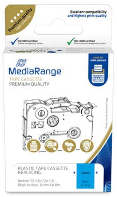 MediaRange MediaRange Schriftbandka. Brother TZ-531/TZe-531 12mm,8m sw