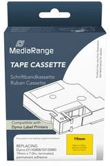 MediaRange Taśma do pisania Komp. Dymo 19mmx7m juoda/geltona