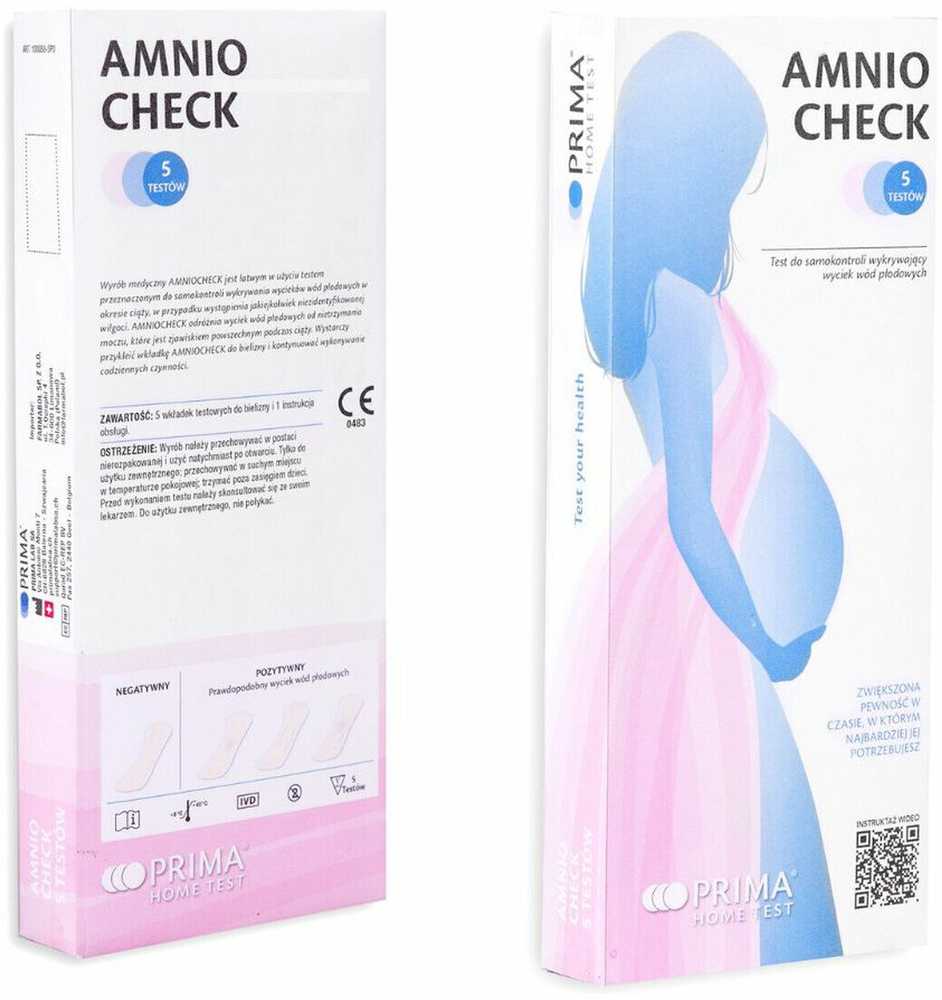 Medica Farmabol „AmnioCheck“ vaisiaus vandenų nutekėjimo testas (5 vnt.).