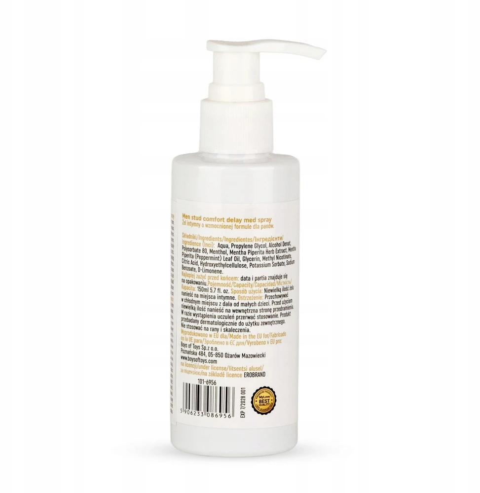 Medica „MyLove Men“ vyriškas stud comfort uždelsimo gelis 150 ml