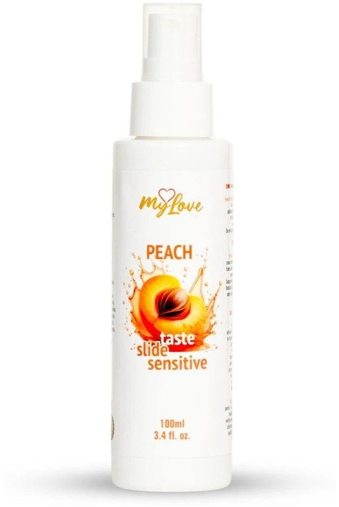 Medica Peach „MyLove Taste-slide“ jautriai odai – persikų skonio, 100 ml.