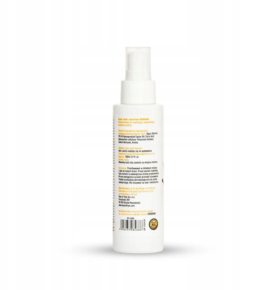 Medica „MyLove Taste-slide“ jautriems skrandžiams su bananais, 100 ml.