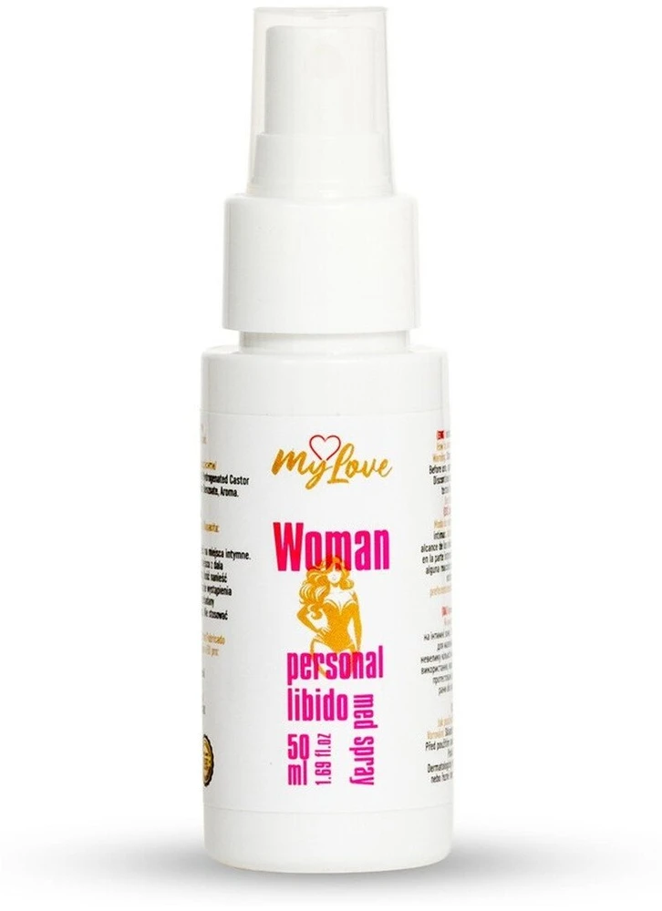 Medica „MyLove Woman“ asmeninis libido skatinantis purškiklis, 50 ml.