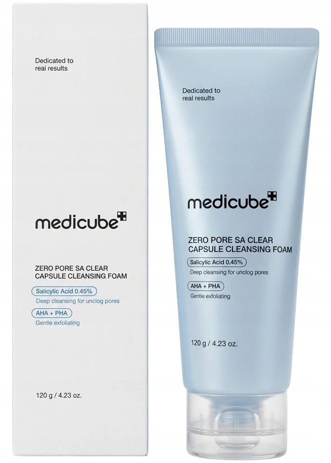 Medicube Zero Pore Veido Prausimosi Putos su Mikrokapsulėmis Egzosomų ir Rūgštimis, 120g