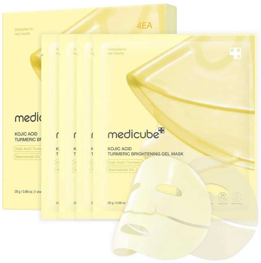 Medicube Kojic Acid Turmeric Brightening Gel Mask lakštinė veido kaukė, 1 vnt.