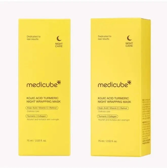 Medicube Veido kaukės Kojic Acid Turmeric Night Wrapping Mask 75 ml