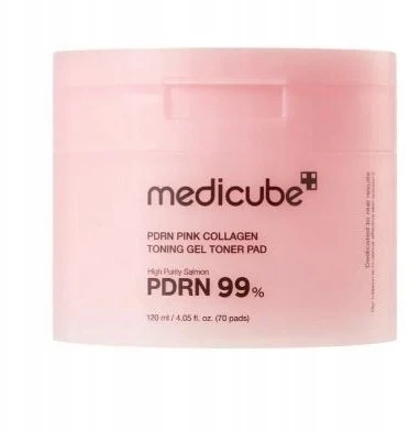 Medicube Salmon DNA PDRN Rožinė Collagen Jelly Pad veido padeliai 70 vnt