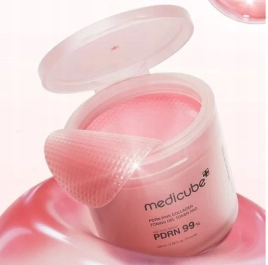 Medicube Salmon DNA PDRN Rožinė Collagen Jelly Pad veido padeliai 70 vnt