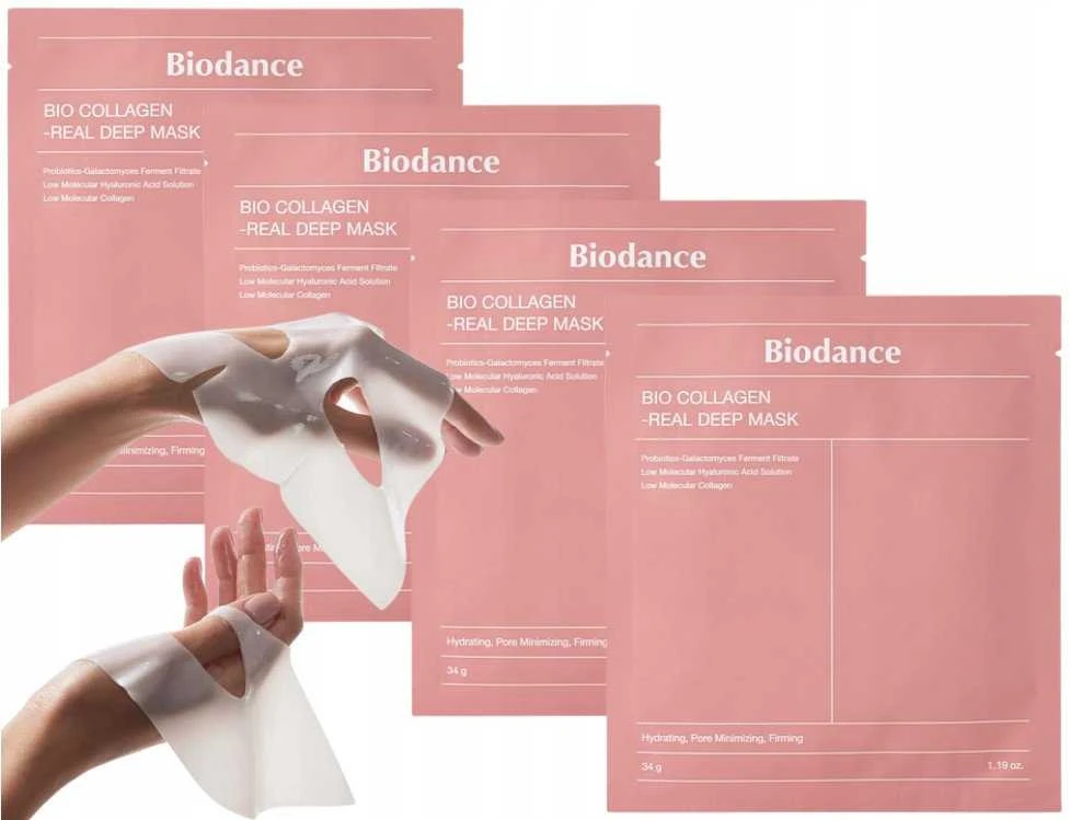 BIODANCE Bio-Collagen Real Deep Mask hidrogelinė veido kaukė, 1 vnt., 34 g
