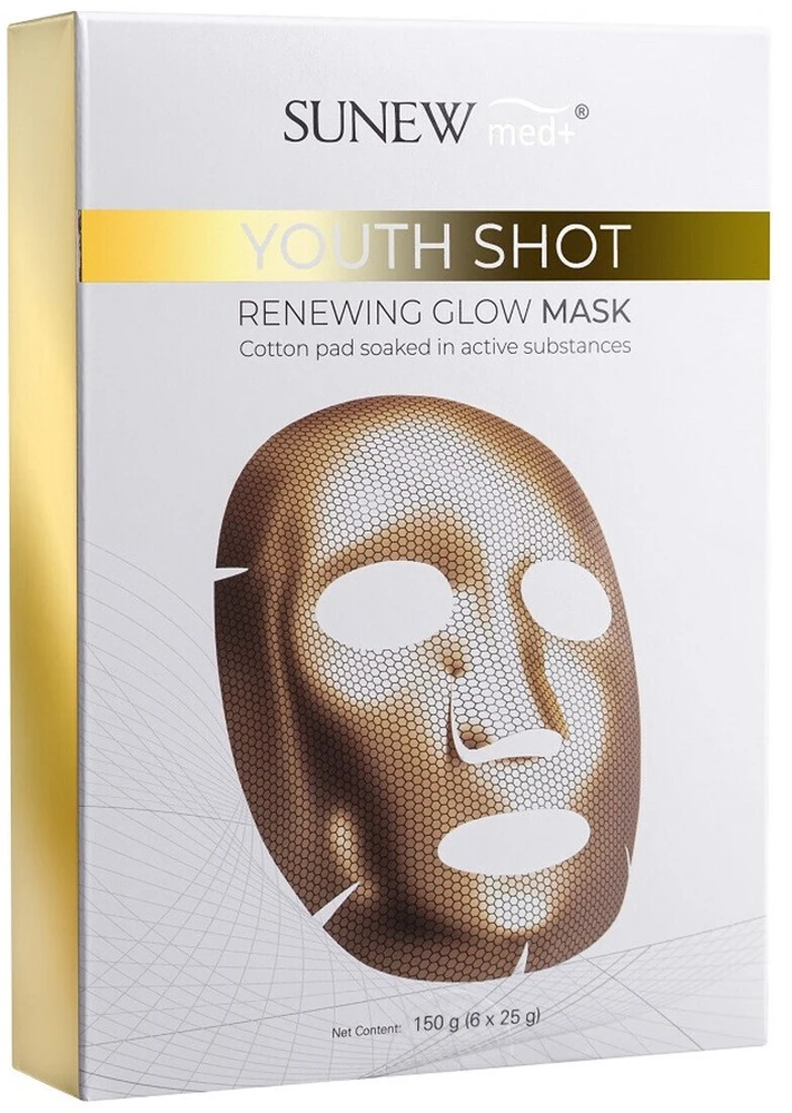 Mediheal SunewMed+ Youth Shot Renewing Glow Mask šviečianti lakštinė kaukė 6x25g