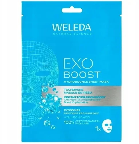 Weleda Exo Boost kolageno lakštinė kaukė 20ml