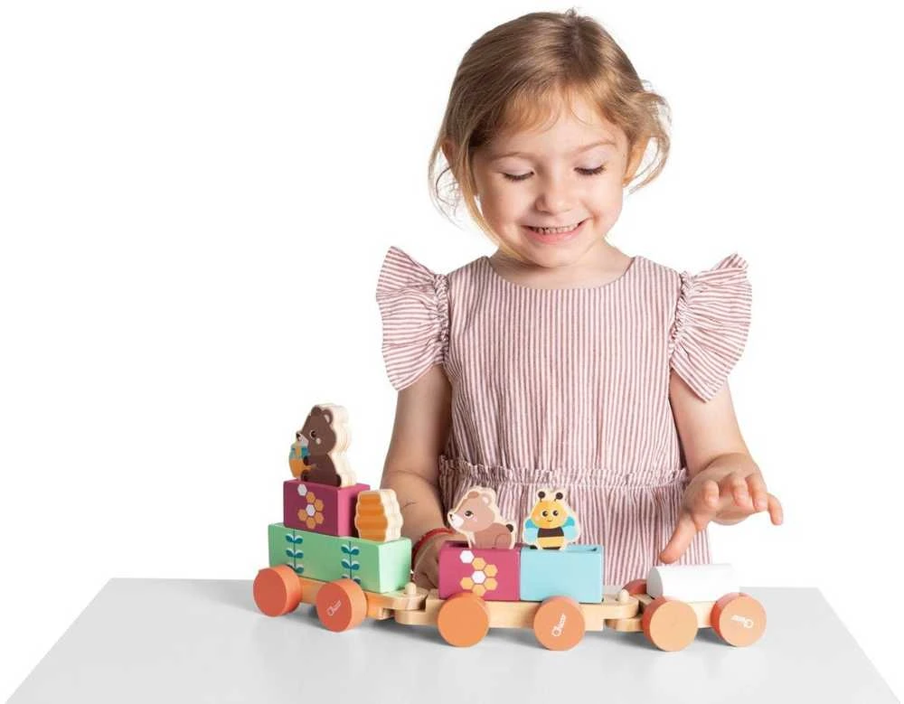 Chicco Medinis edukacinis traukinukas my wood friends 2+