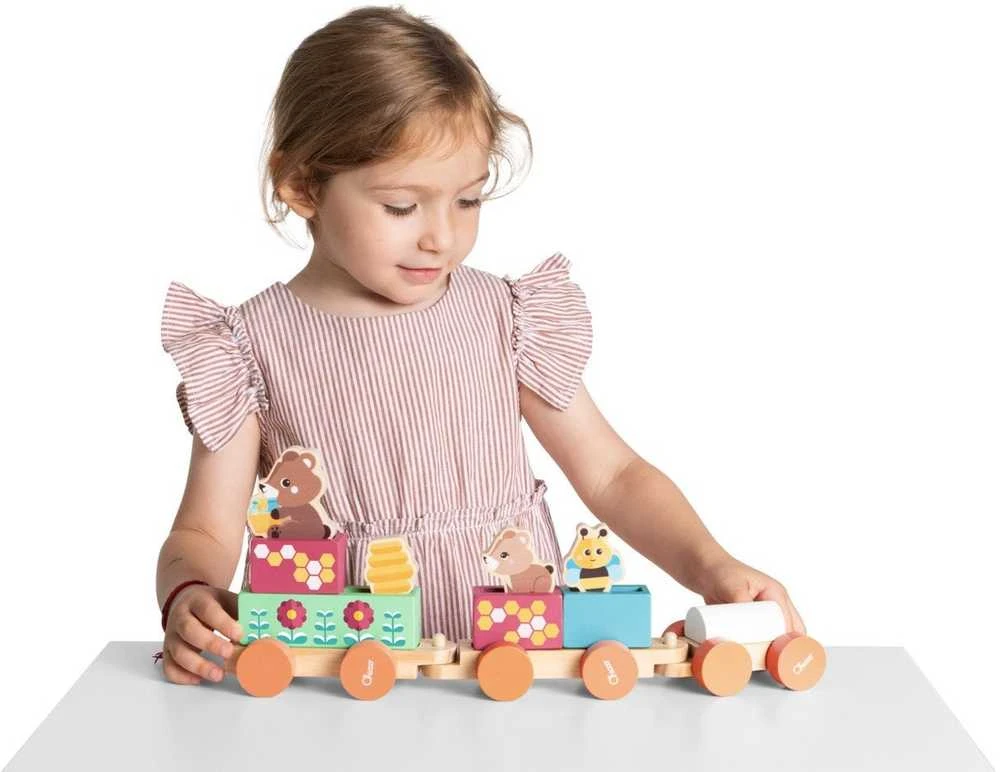 Chicco Medinis edukacinis traukinukas my wood friends 2+