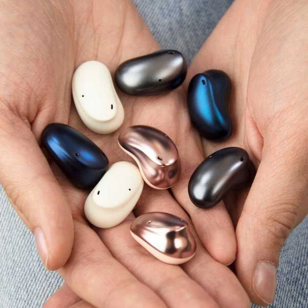 Ausinės MEE audio Pebbles Rožinė złoto (MEE-TW3-RG)