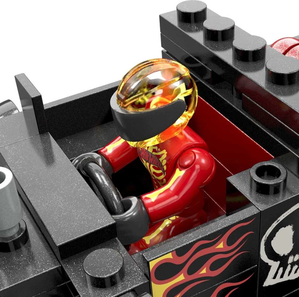 Mattel Hot Wheels Monster truck kaskadininkų kaladėlės 151ele automobilis + rampa ZA5996