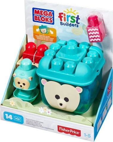 Mega Bloks, Pirmieji statybininkai, Konstruoti - Svyruojantis Ežiukas, Konstruktorius Rinkinys, Unisex, 1-5 Metalas