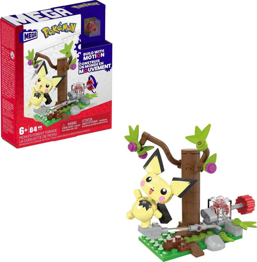 Mega Bloks Pokemon miško pikachu nuotykių konstravimo rinkinys