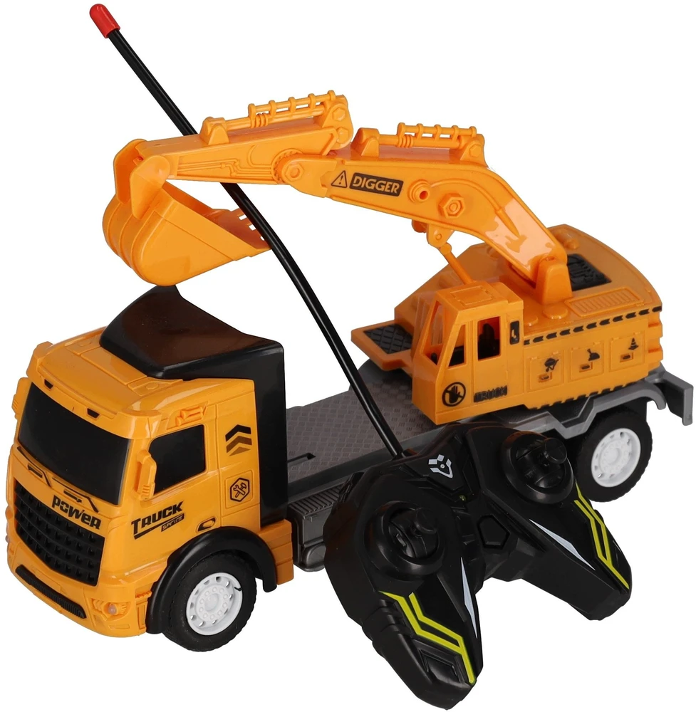 Mega Creative AUTOMOBILIS SAVIVARTIS EKSKAVATORIUS R/C FF LAD 36X17X13 MC WB 36
