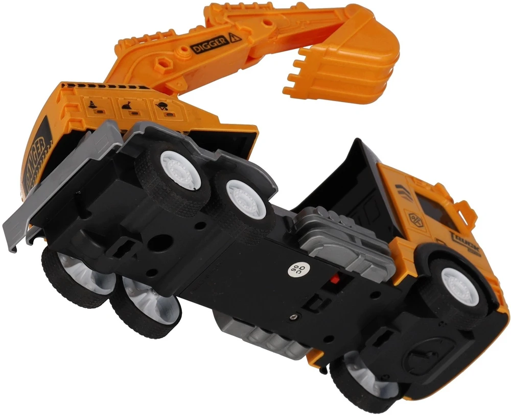 Mega Creative AUTOMOBILIS SAVIVARTIS EKSKAVATORIUS R/C FF LAD 36X17X13 MC WB 36