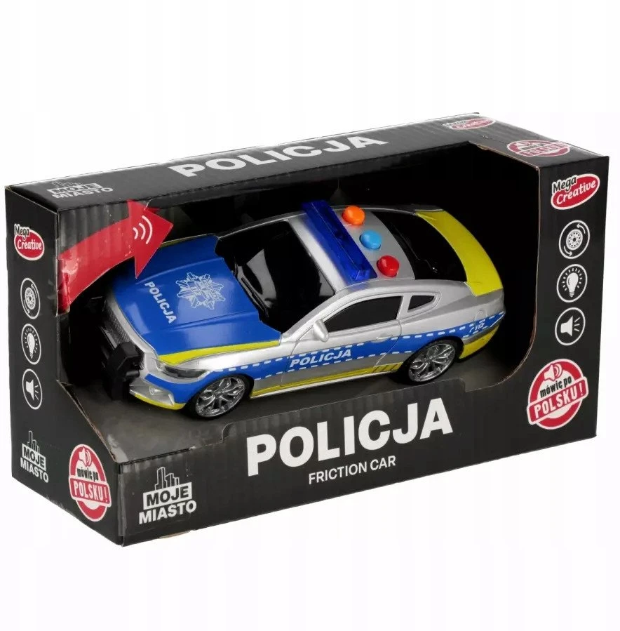 Mega Creative AUTO POLICIJA B/O 21X11X8 MANO MIESTAS PLPL MC48/96