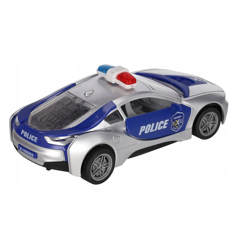 Mega Creative Policijos automobilis R/C FF LAD įkrovimo stotis 35X13X13 MC WB 36 (KS-27Y)