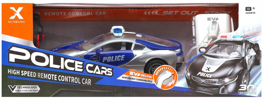 Mega Creative Policijos automobilis R/C FF LAD įkrovimo stotis 35X13X13 MC WB 36 (KS-27Y)