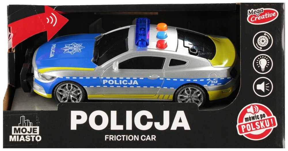Mega Creative AUTO POLICIJA B/O 21X11X8 MANO MIESTAS PLPL MC48/96