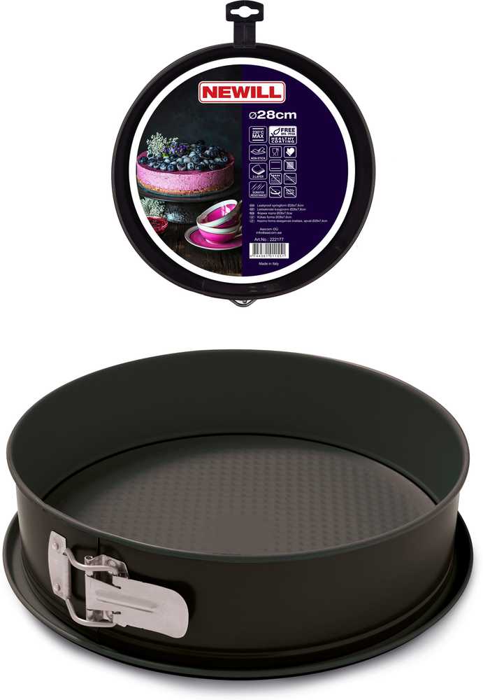 Mega Creative Newill Torto forma Ø28x7,6cm juoda