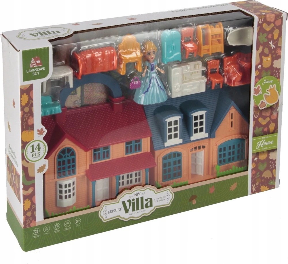 Mega Creative DOLLHOUSE AKC 37X25X8 MC WB 18/36