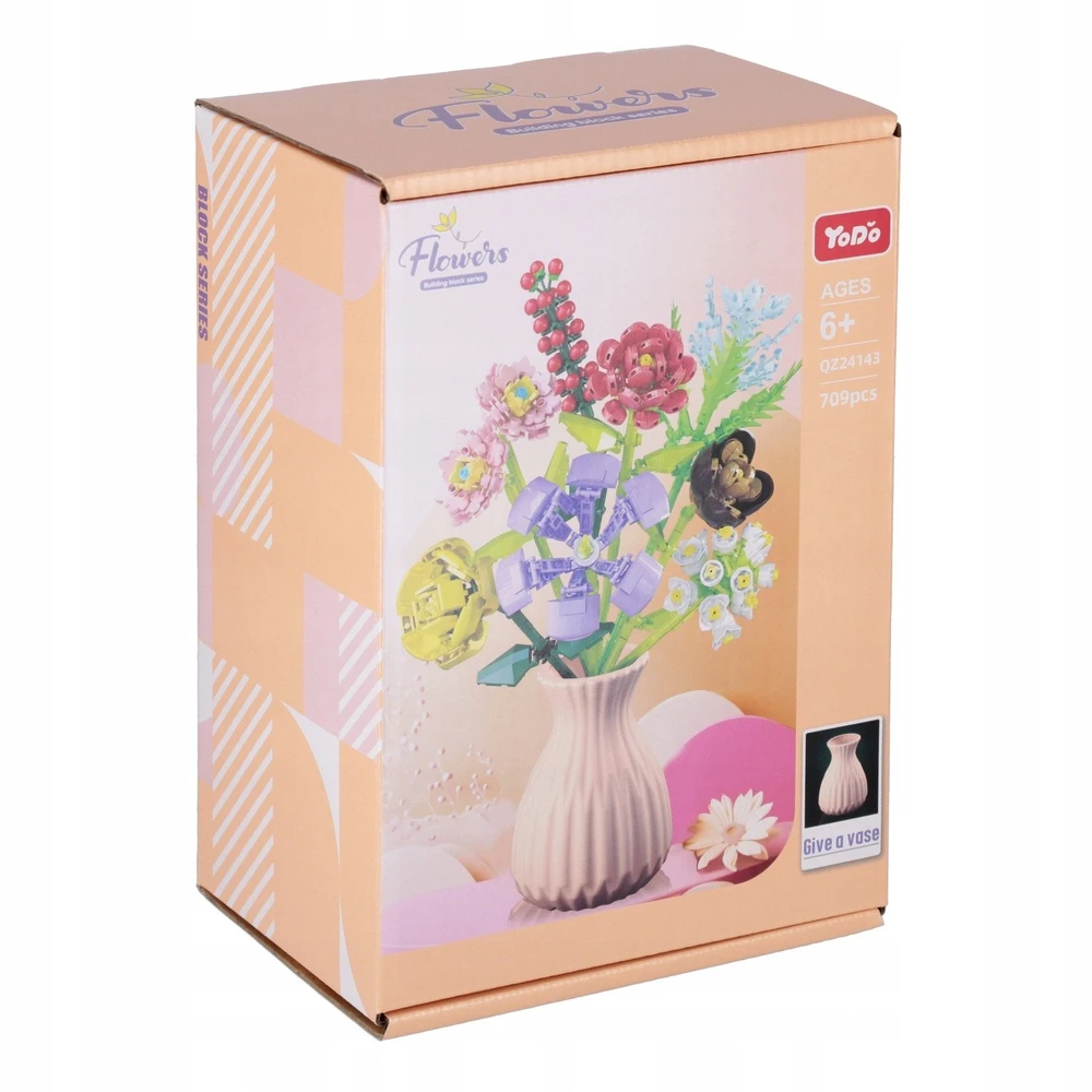 Mega Creative Kaladėlės KONSTR KWIATY 709SZT 17X25X12 MC PUD 18