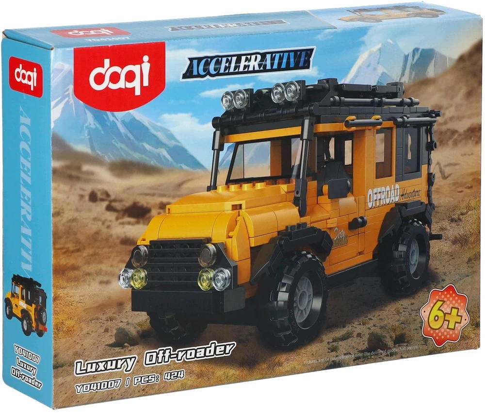 Mega Creative Konstruktoriaus kaladėlės visureigis 424 vnt. 33X22X6 MC pud 24 (YD41007)