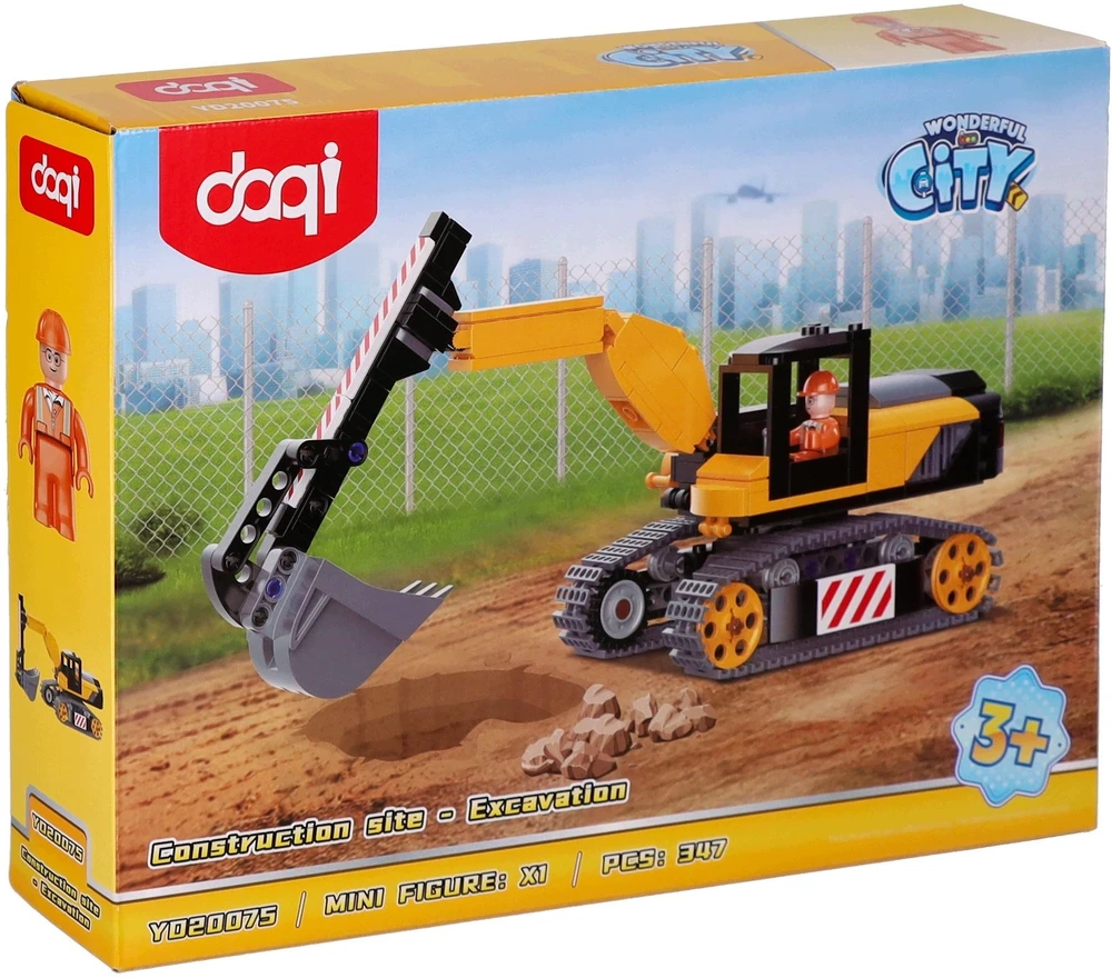 Mega Creative Konstruktoriaus kaladėlės statybinis ekskavatorius 347EL 35X25X7 MC 12 (YD20075)