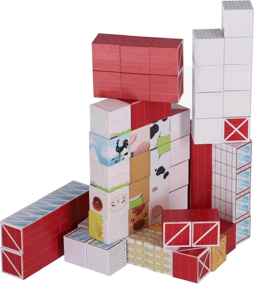 Mega Creative Magnetiniai konstruktoriaus kaladėliai Farma 72EL 18X14X5 MC PUD 30 (JM902)