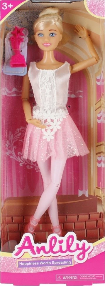 Lėlė 29cm Baletnica su su priedais MEGA CREATIVE 523351
