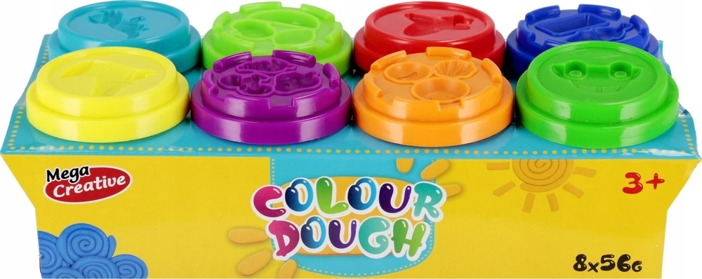 Mega Creative MASA PLASTYCZ 8KOL 56G 23X7X11 DOH MC TUB 24/48