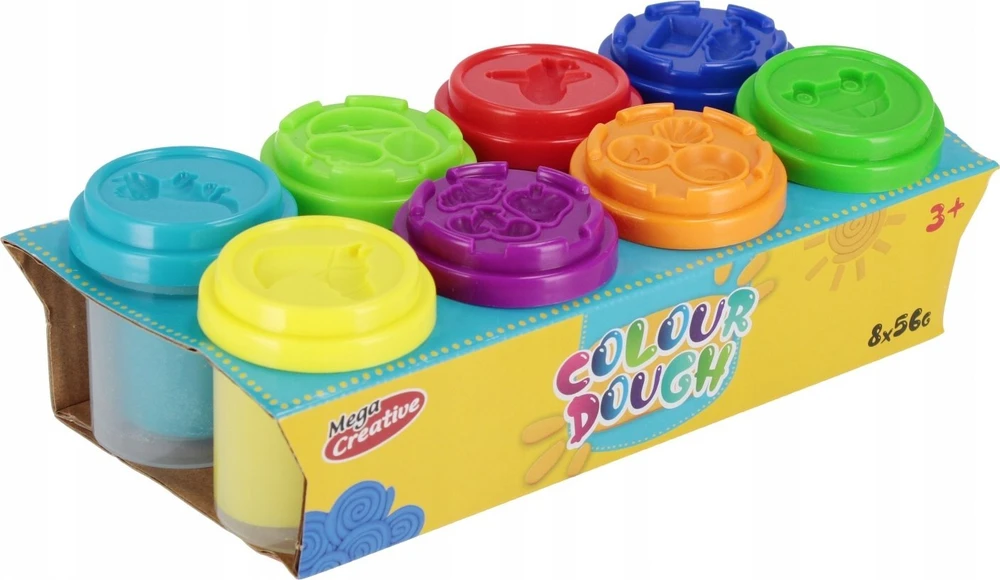 Mega Creative MASA PLASTYCZ 8KOL 56G 23X7X11 DOH MC TUB 24/48