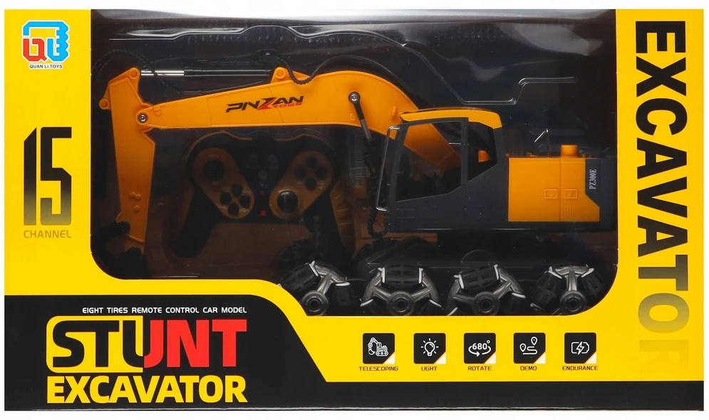 Mega Creative Ekskavatoriaus statybos mašina R/C FF lad 44X25X20 MC WB 12 (9037E)