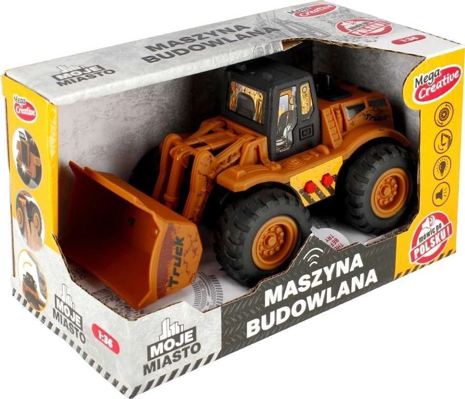 Statybinė mašina Buldozeris Moje Miasto MEGA CREATIVE 520398