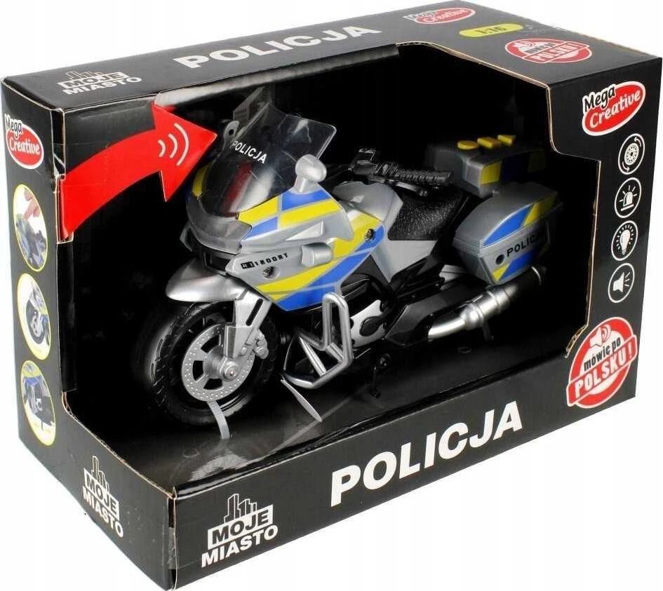 Motociklų policija Moje Miasto MEGA CREATIVE 520415
