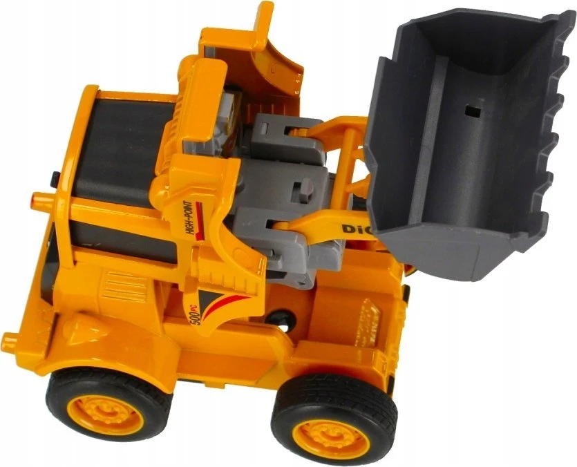 Metalo konstrukcijų staklės 15 cm MEGA CREATIVE 482700 buldozeris