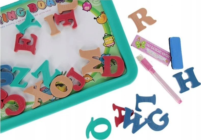 Mega Creative TABLICA MAGNET 2W1 AKC 34X34X3 MIX2 MC FOL 42/84