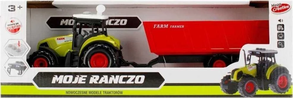 Traktor su priedais Moje Ranczo MEGA CREATIVE 487471