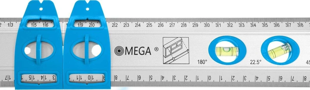 Liniał Universali liniuotė 60 cm aliuminio mega