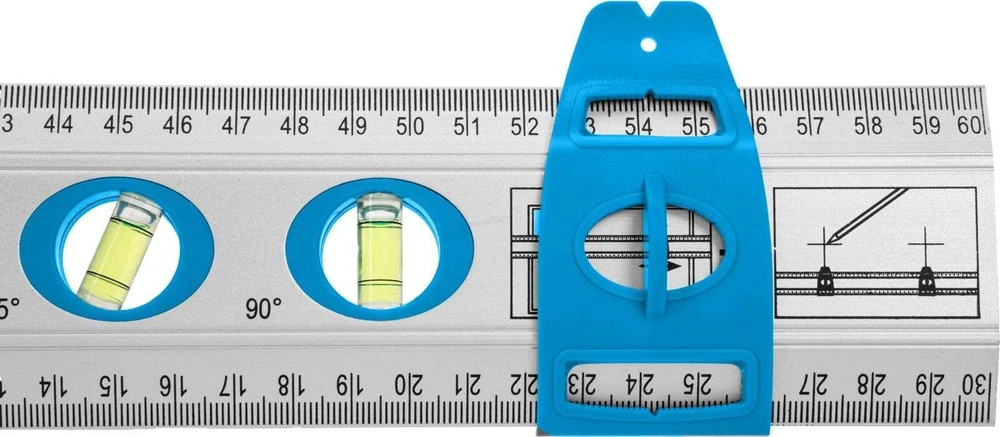 Liniał Universali liniuotė 60 cm aliuminio mega