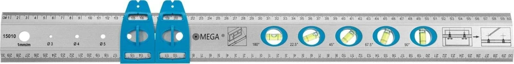 Liniał Universali liniuotė 60 cm aliuminio mega