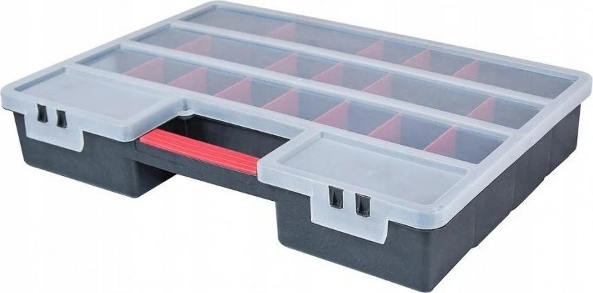 Dėžė Patrol Organizer XL iš PVC | juoda (46 x 33 x 8 cm)