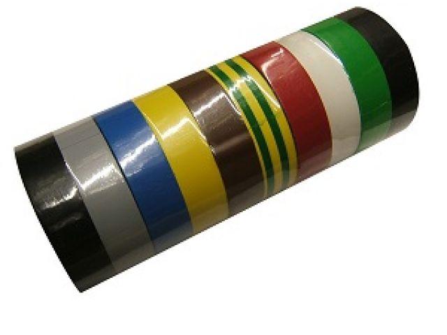 Taśma PVC izoliacinė juosta (iki 1kV) 15 * 0,15 mm, ilgis = 10 m, 3 vnt.