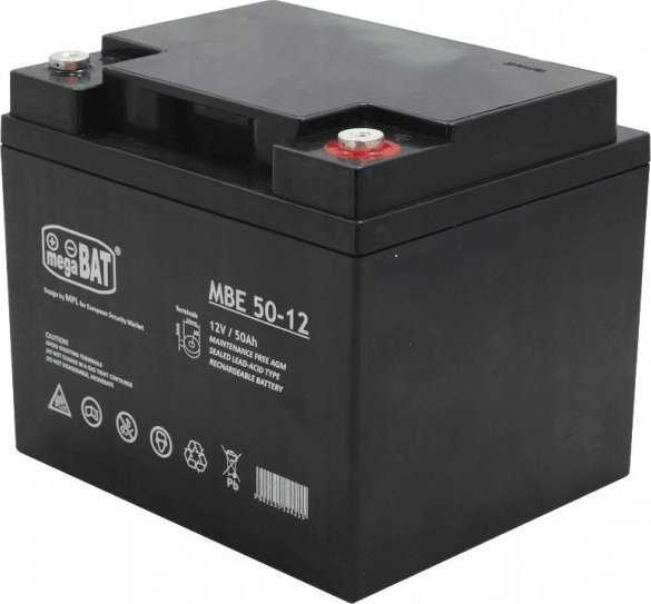 AKUMULIATORIUS 12 V / 50 AH-MB megaBAT