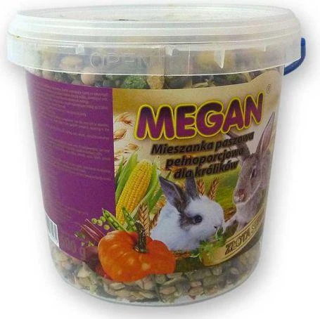 Pašaras triušiams Megan, auksinė serija, 500 gr